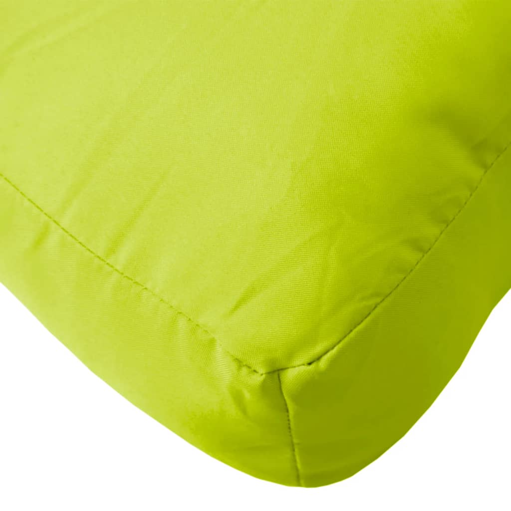 Poduška na taburet z palet jasně zelená textil