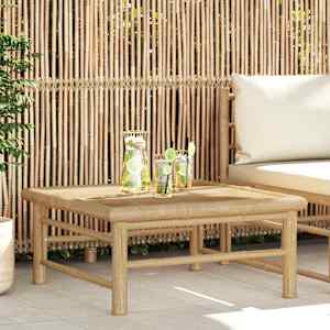 Vrtna miza 65x65x30 cm bambus