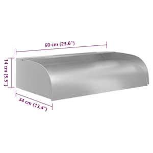 Vodopád s LED světly 60 x 34 x 14 cm nerezová ocel 304 - obrázek 9