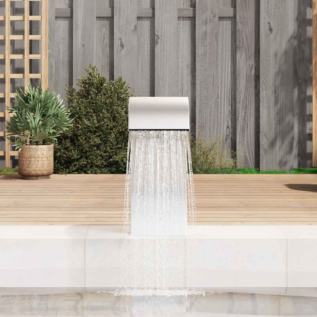 Thumbnail - vidaXL Pool-Wasserfall 22x60x70 cm Edelstahl 304