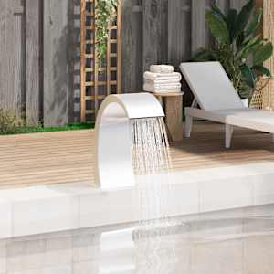 vidaXL basseini purskkaev 22x60x70 cm, roostevaba teras 304