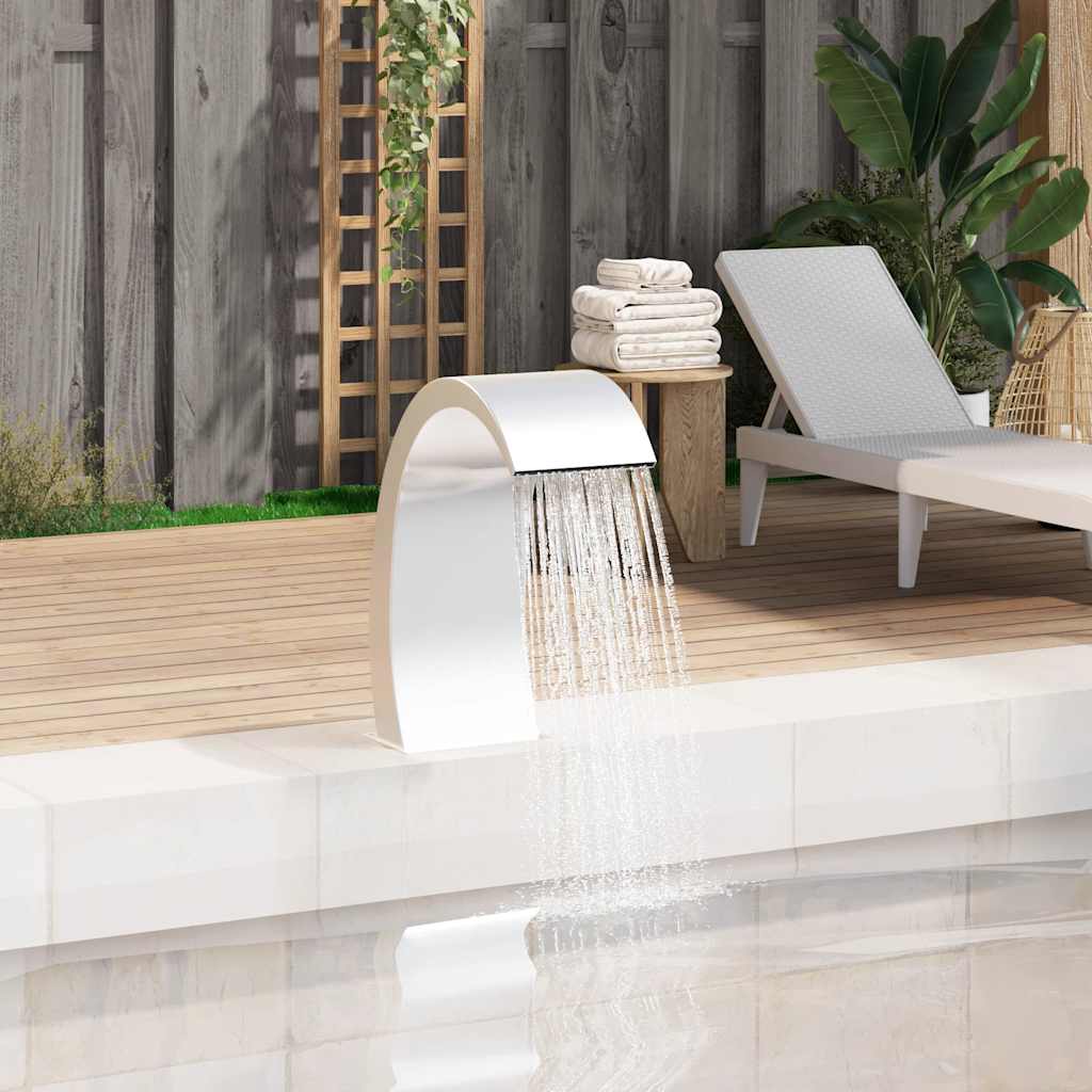 vidaXL Fântână de piscină, 22x60x70 cm, oțel inoxidabil 304