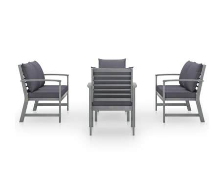 vidaXL &Sigma;&alpha;&lambda;ό&nu;&iota; &Kappa;ή&pi;&omicron;&upsilon; 5 &Tau;&epsilon;&mu;&alpha;&chi;ί&omega;&nu; &Gamma;&kappa;&rho;&iota; &Mu;&alpha;&sigma;ί&phi; &Xi;ύ&lambda;&omicron; &Alpha;&kappa;&alpha;&kappa;ί&alpha;&sigmaf; &mu;&epsilon; &Mu;&alpha;&xi;&iota;&lambda;ά&rho;&iota;&alpha;