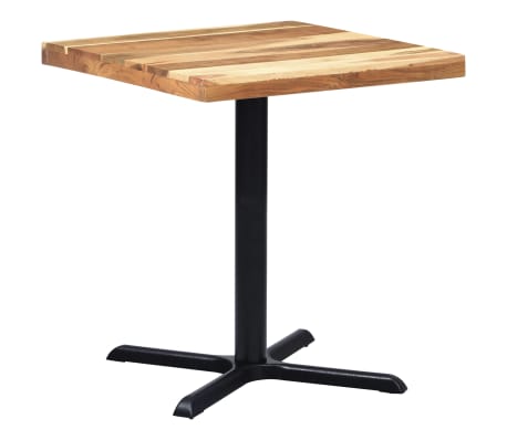 vidaXL bistro galda kāja, 76x76x72 cm, melns čuguns