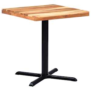 vidaXL Perna para mesa de bistr&ocirc; 76x76x72 cm ferro fundido preto