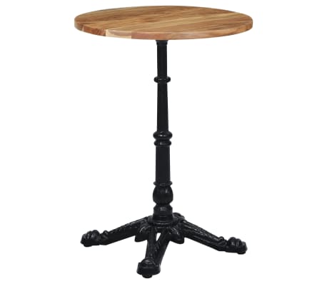 vidaXL Bistro Table Leg Black 52x52x72 cm Cast Iron