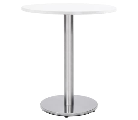 vidaXL Bistro Table Leg Silver Ø45x72 cm Stainless Steel