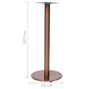 Noha k bistro stolu zlatá Ø 45 x 107 cm nerezová ocel - obrázek 5