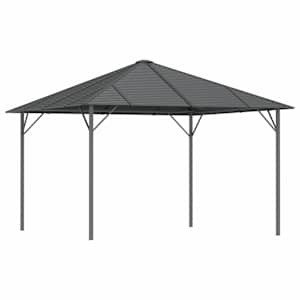 vidaXL varjualune katusega, 3 x 3 m, antratsiithall