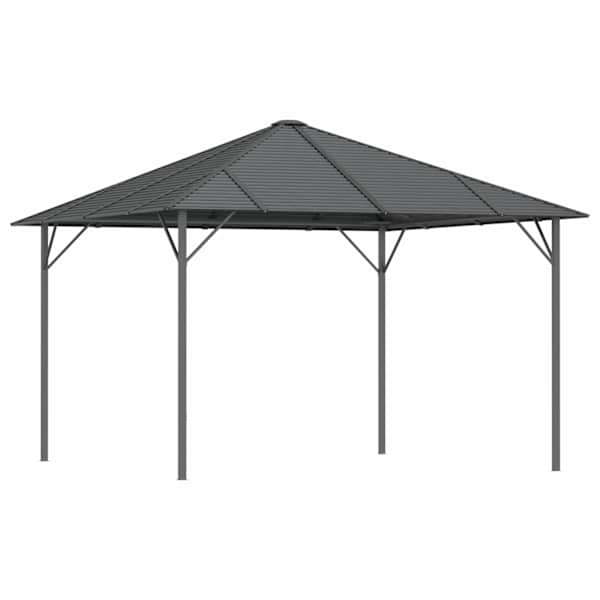 vidaXL varjualune katusega, 3 x 3 m, antratsiithall
