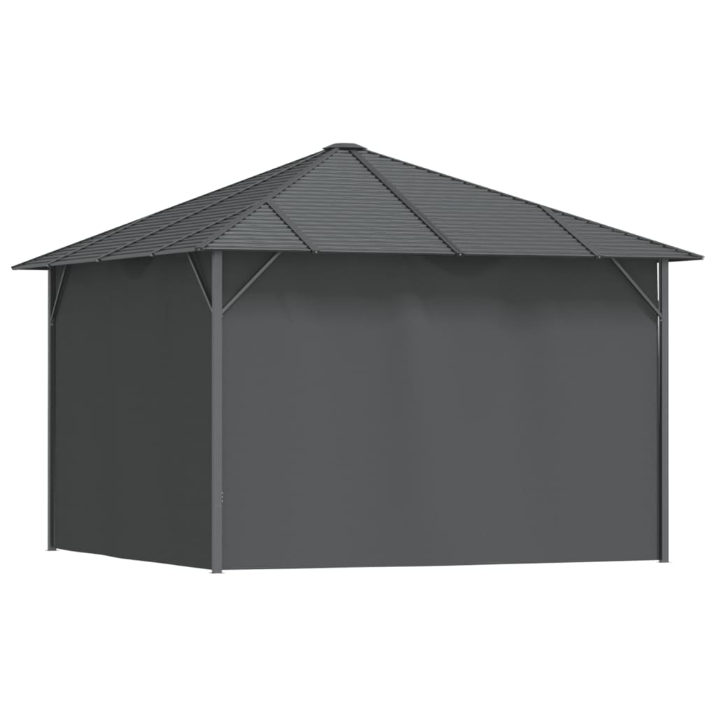 vidaXL Tonnelle avec parois et toit 3x3 m Anthracite