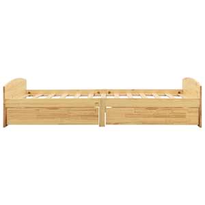 Rám postele se 2 zásuvkami masivní borovice 90 x 200 cm - obrázek 4