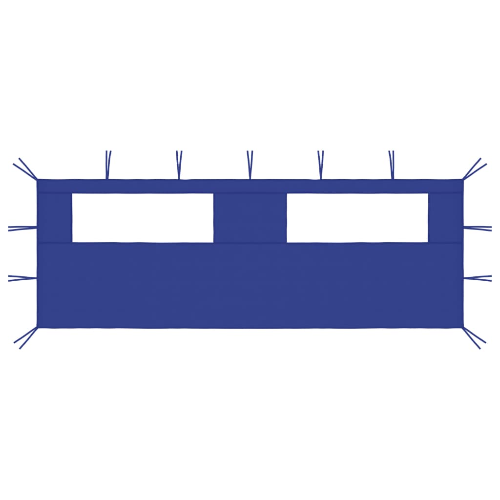 vidaXL Huvimajan sivuseinä ikkunoilla 6×2 m sininen