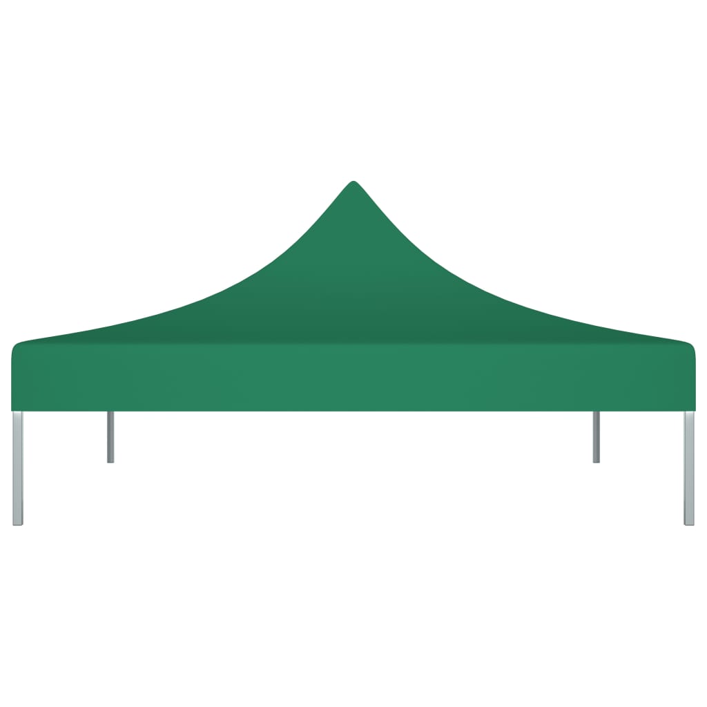 Toit de tente de réception 3x3 m Vert 270 g/m²