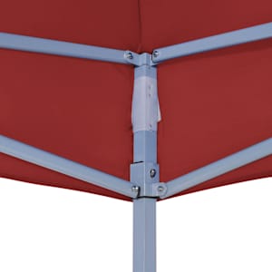 Střecha k party stanu 3 x 3 m vínová 270 g/m² - obrázek 4