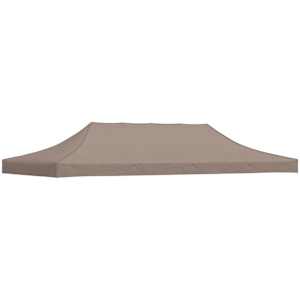 vidaXL peotelgi katus 6 x 3 m, pruunikashall, 270 g/m&sup2;