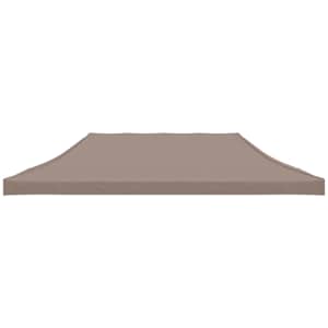 Střecha k party stanu 6 x 3 m taupe 270 g/m² - obrázek 3