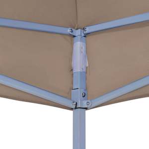 Střecha k party stanu 6 x 3 m taupe 270 g/m² - obrázek 5
