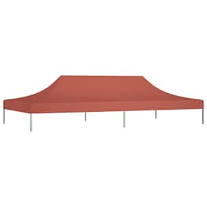 vidaXL Proginės palapinės stogas, terakota spalvos, 6x3m, 270 g/m&sup2;