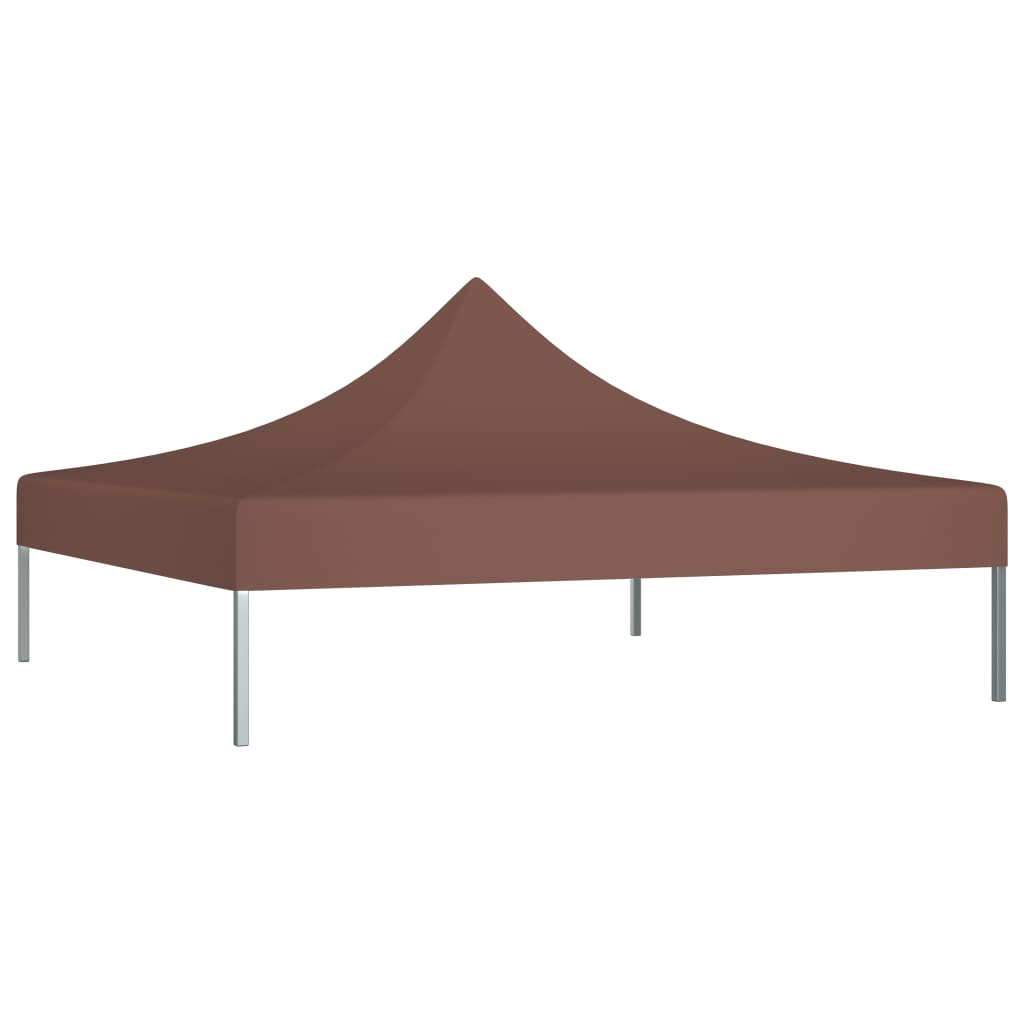 vidaXL Покривало за парти шатра, 2x2 м, кафяво, 270 г/м²