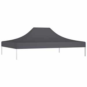 Střecha k party stanu 4 x 3 m antracitová 270 g/m² - obrázek 3
