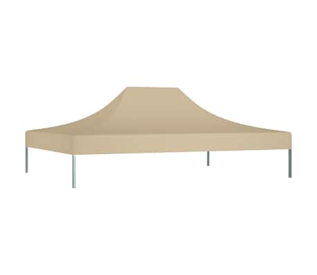vidaXL Toit de tente de r&eacute;ception 4x3 m Beige 270 g/m&sup2;