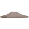 vidaXL peotelgi katus 4 x 3 m, pruunikashall, 270 g/m&sup2;