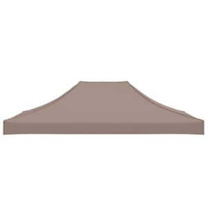 Střecha k party stanu 4 x 3 m taupe 270 g/m² - obrázek 4