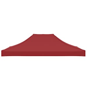 Střecha k party stanu 4 x 3 m vínová 270 g/m² - obrázek 4