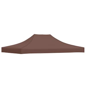 Střecha k party stanu 4 x 3 m hnědá 270 g/m² - obrázek 2