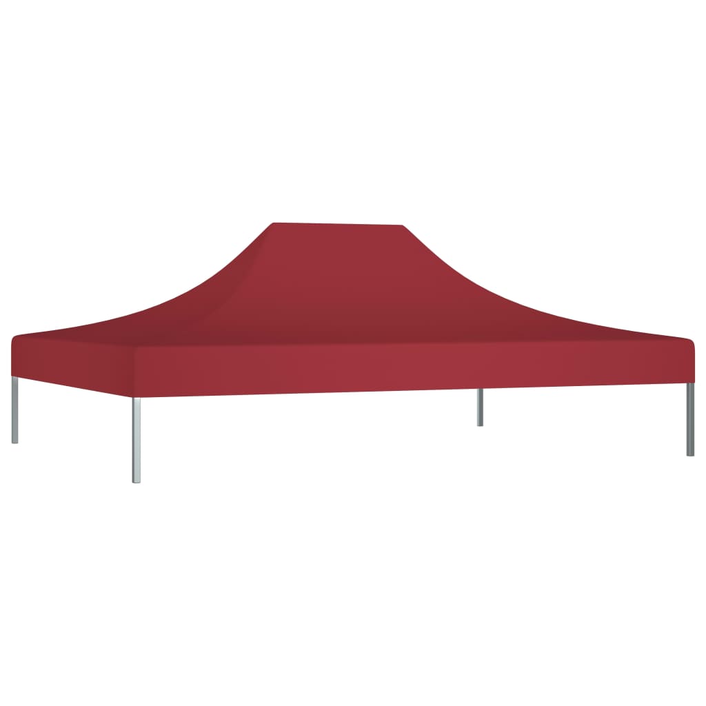 vidaXL Toit de tente de réception 4,5x3 m Bordeaux 270 g/m²