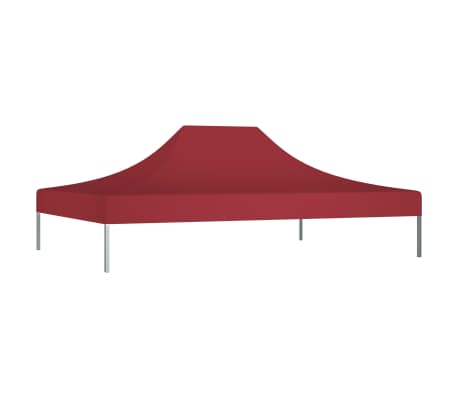 vidaXL Streha za vrtni šotor 4,5x3 m bordo 270 g/m²