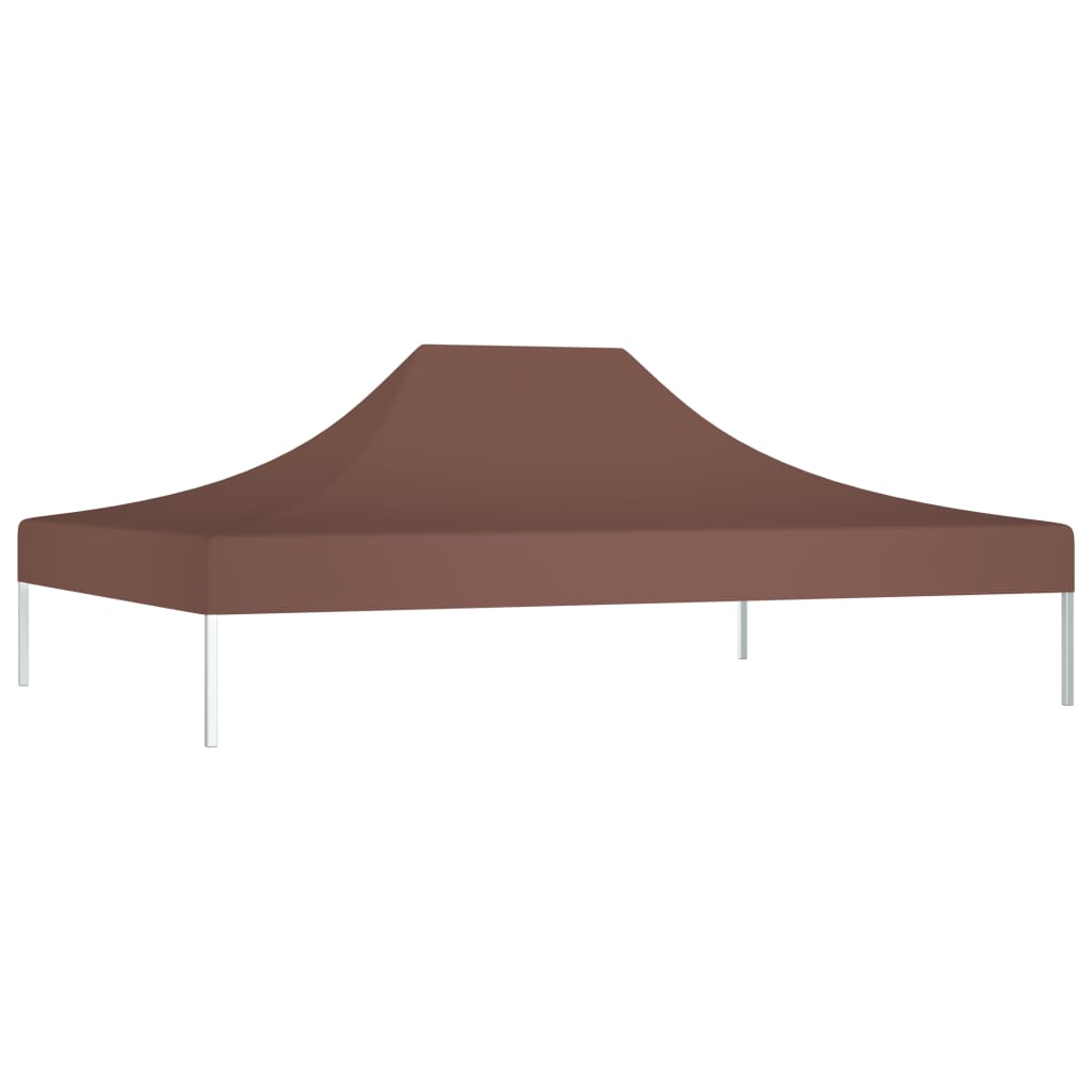 vidaXL Toit de tente de réception 4,5x3 m Marron 270 g/m²