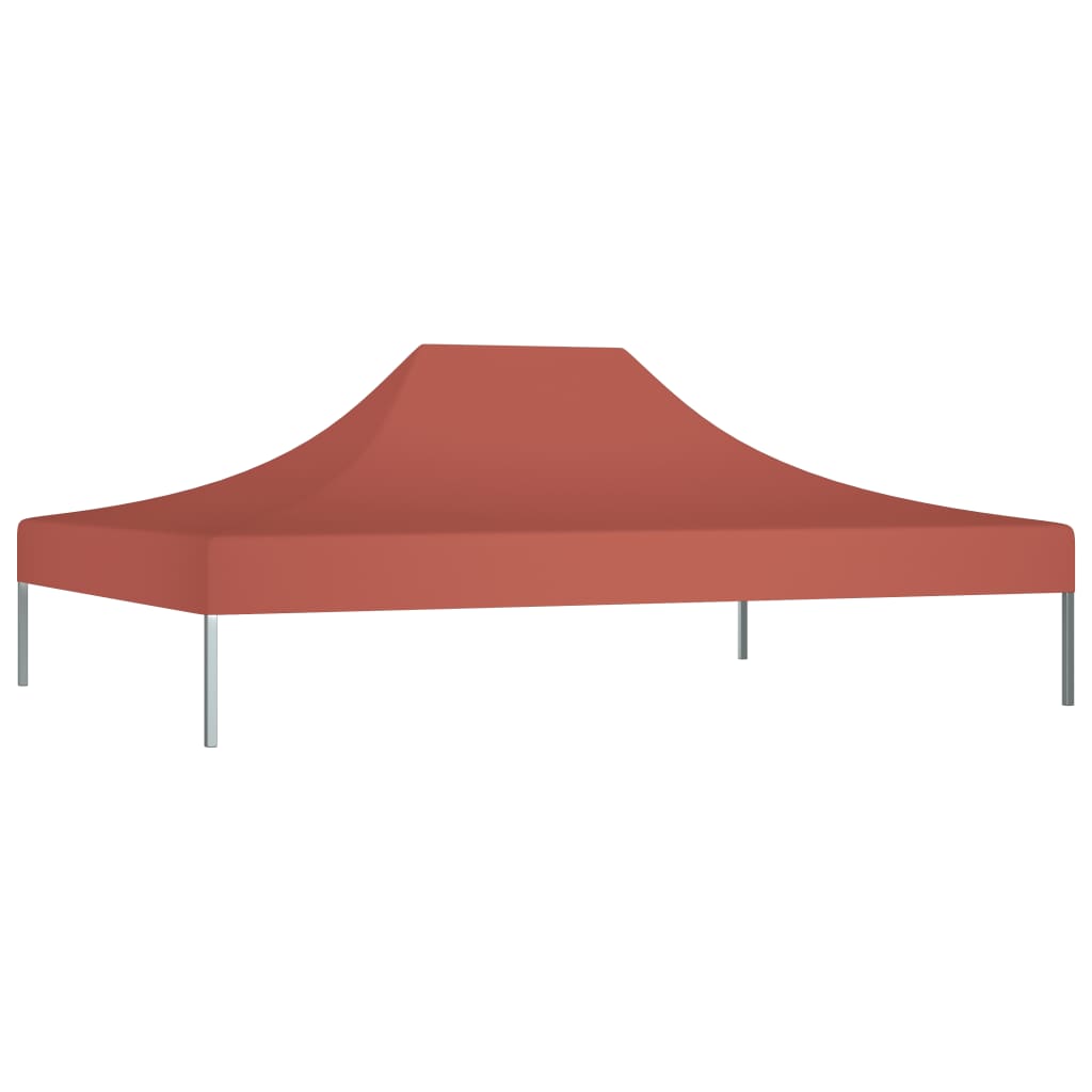 vidaXL Partytentdak 270 g/m² 4,5x3 m terracottakleurig