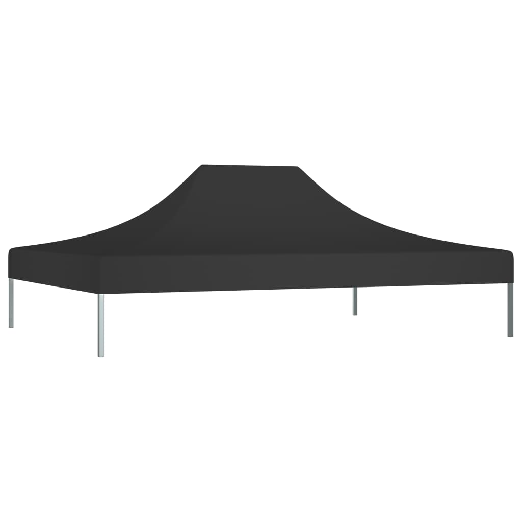 vidaXL Krov za šator za zabave 4,5 x 3 m crni 270 g/m²