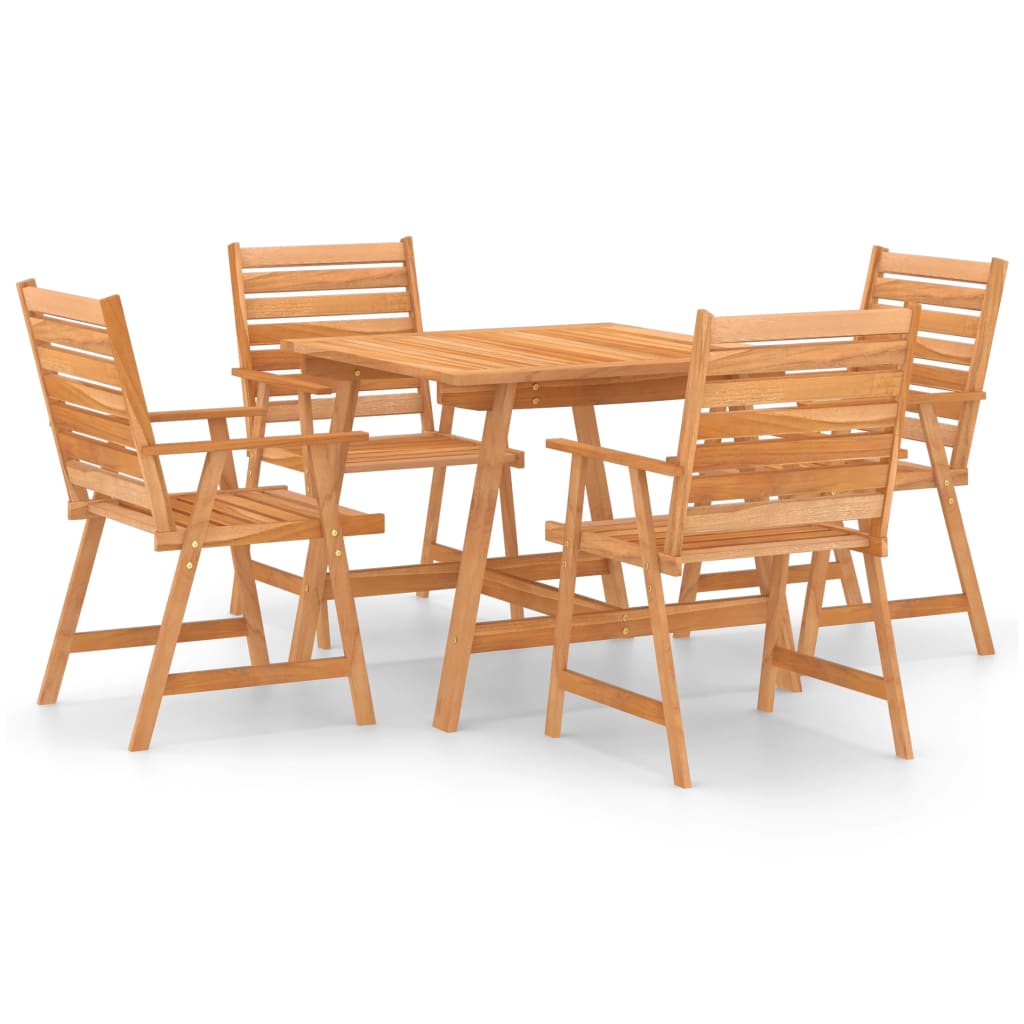 

vidaXL 5 Piece Patio Dining Set Solid Acacia Wood