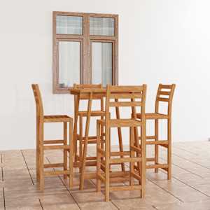 Vrtna barska garnitura 5-delna trden akacijev les