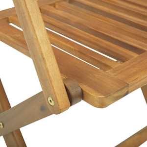 4dílný bistro set masivní akáciové dřevo - obrázek 9