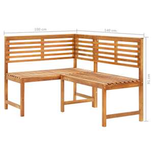 4dílný bistro set masivní akáciové dřevo - obrázek 11