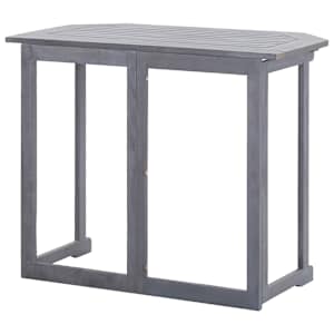 2dílný bistro set masivní akáciové dřevo šedý - obrázek 5