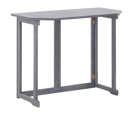 vidaXL Bistrosett 4 deler heltre akasie grå