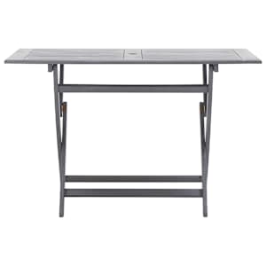 5dílný zahradní jídelní set masivní akáciové dřevo šedý - obrázek 4