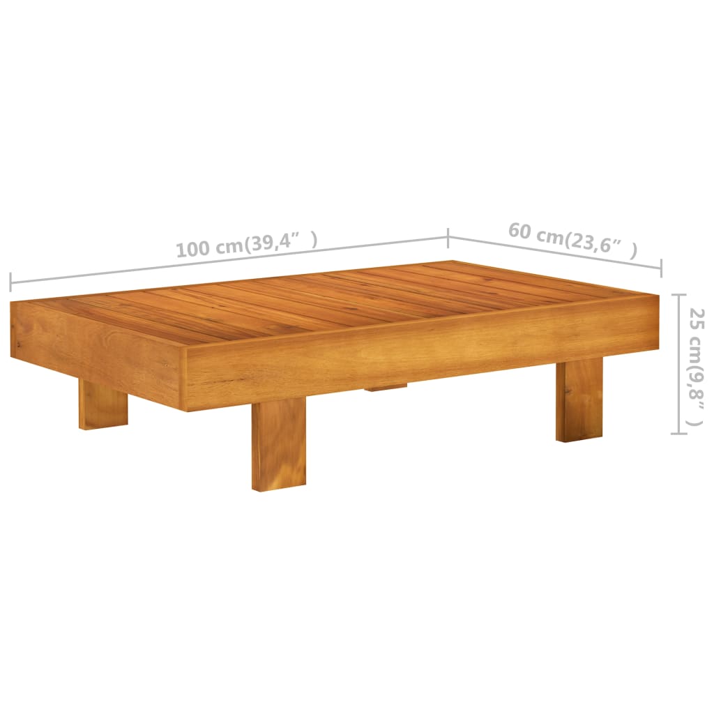 Drewniany zestaw wypoczynkowy - 70x65x60 cm, kremowe poduszki