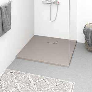 Kad za tuš SMC rjava 90x80 cm
