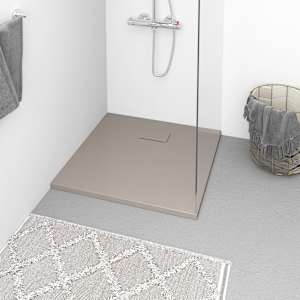 Kad za tuš SMC rjava 90x90 cm