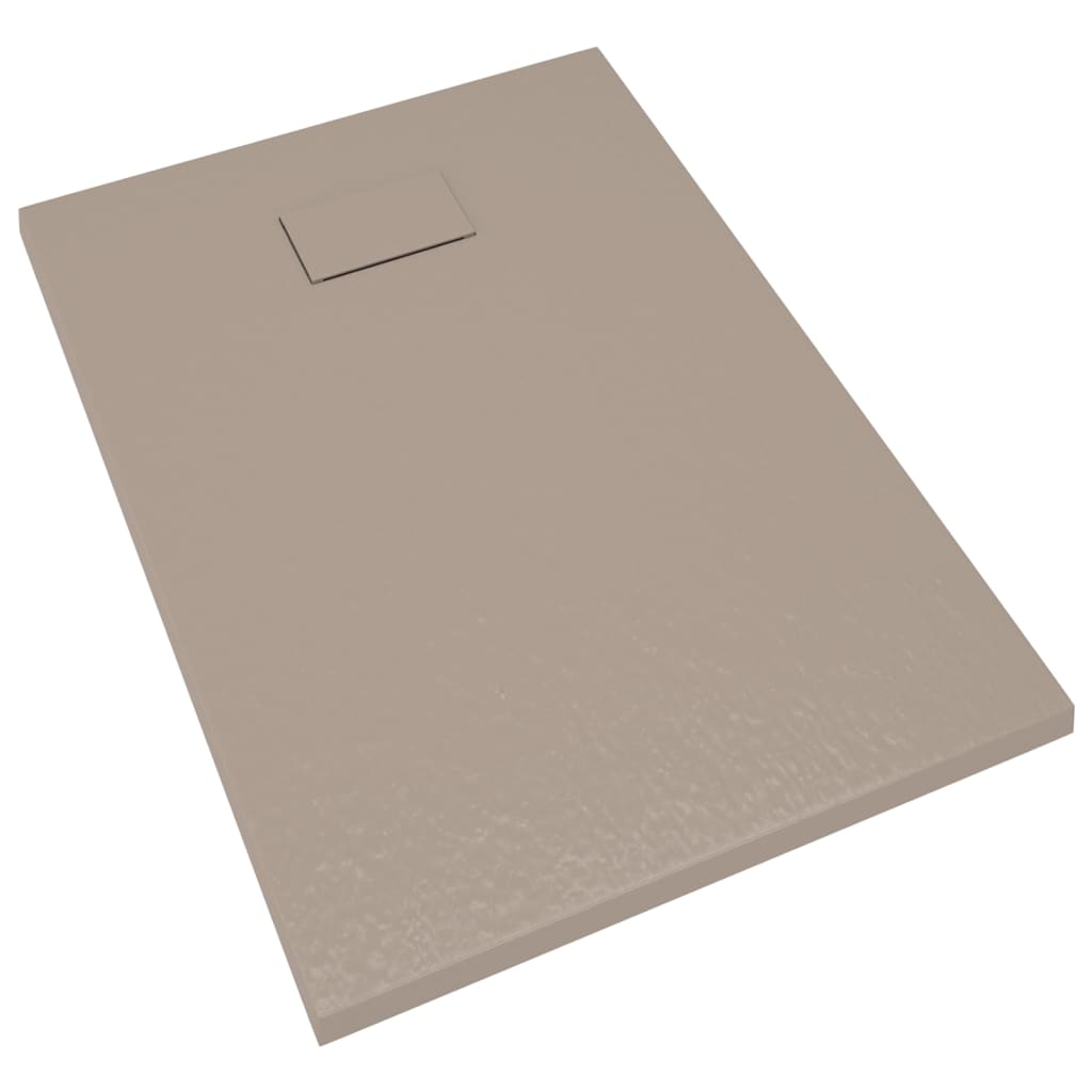 vidaXL Douchebak 100x70 cm SMC bruin afbeelding