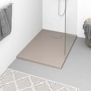 Kad za tuš SMC rjava 100x70 cm