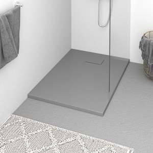 Kad za tuš SMC siva 100x70 cm