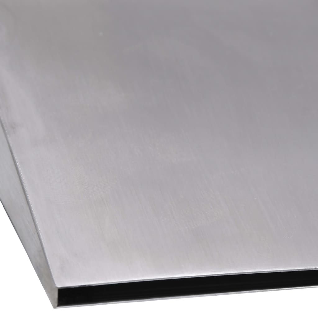 Ezüstszínű rozsdamentes acél medenceszökőkút 45 x 26 x 13 cm 