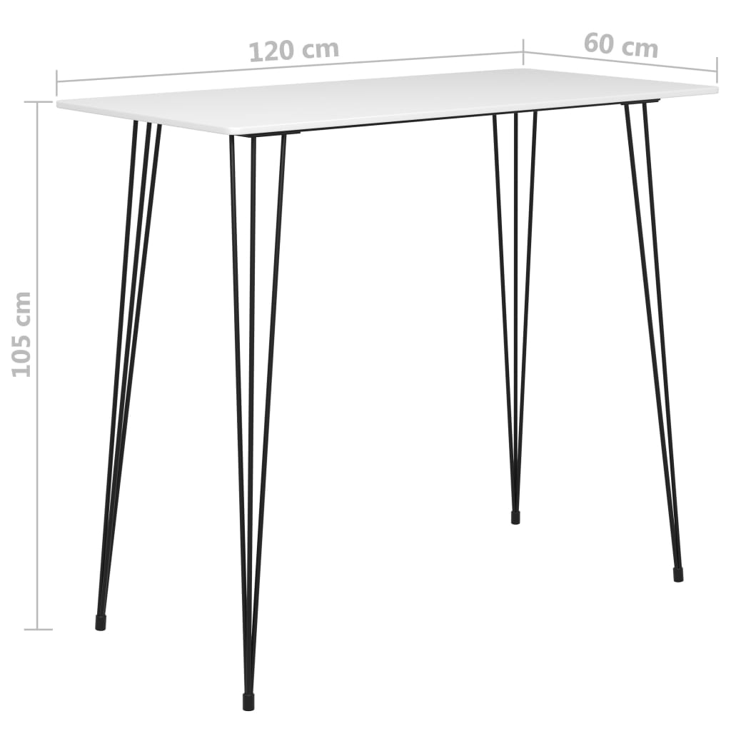 5dílný barový set bílý - obrázek 15